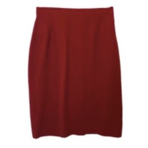 Giorgio Armani Red Pencil Skirt 4 S